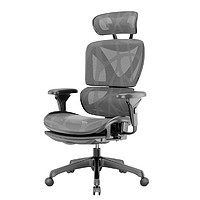 UE 永艺 双背人体工学椅久坐护办公坐椅家用舒适椅子可躺电脑椅黑武士