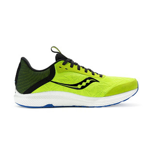 saucony 索康尼 跑步鞋运动鞋男22春夏新品FREEDOM 自由5 S20726 浅卡基 41 萤光绿黑 43