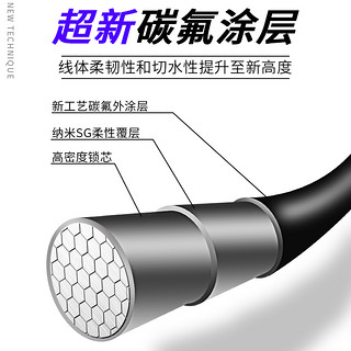 北海盗鱼线主线子线进口钓鱼线超柔软超强拉力路亚线正品尼龙渔线 8号 可欧斑点绿色主线-110米