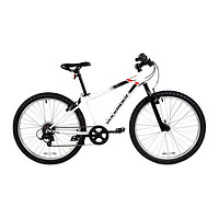 PLUS会员：DECATHLON 迪卡侬 ROCKRIDER ST 100 儿童山地自行车 8733695 黑/白 24寸 6速