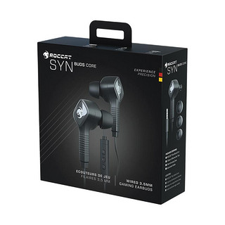 ROCCAT 冰豹 Syn Buds Core 入耳式有线耳机 黑色 3.5mm