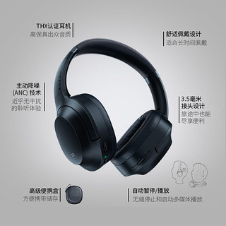 RAZER 雷蛇 Opus寂星鲨头戴式蓝牙无线ANC降噪耳机音乐电竞游戏耳麦