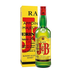 J&B 珍宝 帝亚吉欧 英国J&B珍宝特选苏格兰威士忌750ml鸡尾酒基酒调可乐桶