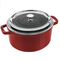 staub 珐宝 铸铁锅 4夸脱（约3.8L）玻璃盖