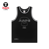 Aape 胶质字母刺绣提花无袖背心 AAPTKM0747XXG