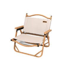 午憩宝 户外折叠椅 卡其色 中号 航空铝合金架 4只装
