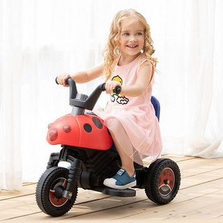 luddy 乐的 儿童电动摩托车充电三轮车男女孩宝宝车小孩电动玩具车可坐人