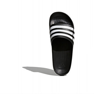 adidas 阿迪达斯 Duramo Slide 中性拖鞋 G15890 1号黑色/亮白 44.5