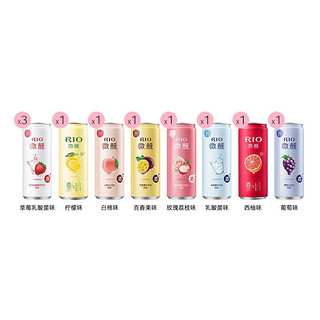 RIO 锐澳 微醺系列大满贯 330ml*10瓶（赠气泡水330ml*4）