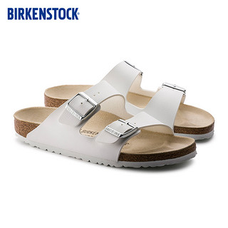 BIRKENSTOCK软木拖鞋男女同款进口时尚拖鞋女Arizona系列 白色-正常版0552681 40