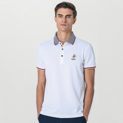beverlyhillspoloclub比华利保罗22新品短袖翻领polo衫男简约休闲大码