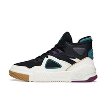 ANTA 安踏 生活系列 烈焰 男子运动板鞋 112148088-3 黑/象牙白/祖母绿 42