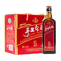 塔牌 绍兴黄酒五年手工冬酿 绍兴花雕酒 500ml*6瓶