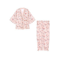 Aimer 爱慕 池夏花语系列 女士家居服套装 AM465901 粉色印花 165