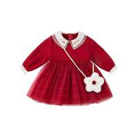 DAVE&BELLA 戴维贝拉 DBM19973 女童连衣裙