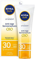NIVEA 妮维雅 SUN UV 面部防晒霜 1 件装(1 × 50 毫升),抗衰老和防色素斑 防晒 轻质面霜 SPF 30