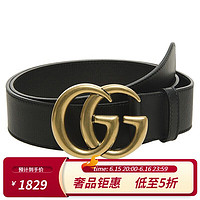 GUCCI 古驰 腰带 男士经典商务休闲皮带 节日礼物 397660 AP00T 1000 80