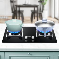 leader统帅海尔出品qigl2c家用小型灶台猛火嵌入式燃气灶双灶