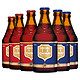 有券的上：CHIMAY 智美 红帽/蓝帽组合装 修道士精酿啤酒 330ml*6瓶 比利时进口