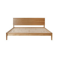 PLUS会员：YANXUAN 网易严选 林音系列 现代简约实木床 原木色 1.5m床