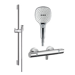 hansgrohe 汉斯格雅 飞雨系列 26521400+15368000 方形手持恒温龙头