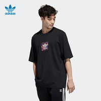 adidas ORIGINALS adidas阿迪达斯官网三叶草新年款男装夏季运动短袖T恤H09193 黑色 S(参考身高:173~178CM)