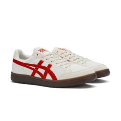 Onitsuka Tiger 鬼塚虎 简约轻便潮流男女休闲板鞋ADVANTI 1183B799-100 米白色/红色 42
