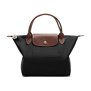 LONGCHAMP 珑骧 Le Pliage系列 ORIGINAL 女士手提包小号 L1621089001 黑色