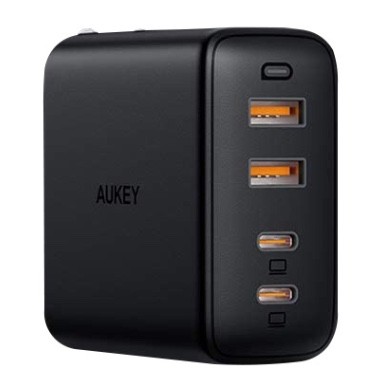 AUKEY 傲基科技 PA-B7 氮化镓充电器 双Type-C/双USB-A 100W 黑色