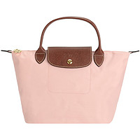 LONGCHAMP 珑骧 Le Pliage系列 ORIGINAL 女士手提包小号 L1621089A26 藕粉色