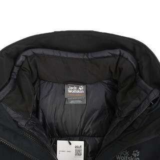 Jack Wolfskin 狼爪 ACTIVE OUTDOOR系列 男子三合一冲锋衣 5018981-6000 黑色 M