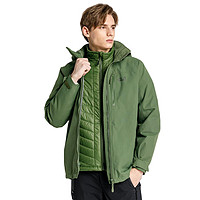 Jack Wolfskin 狼爪 ACTIVE OUTDOOR系列 男子三合一冲锋衣 5018981-5204 苔绿色 M