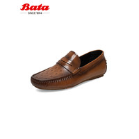 Bata 拔佳 男士牛皮休闲豆豆鞋 A8S40BM2