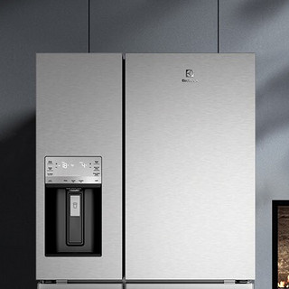 Electrolux 伊莱克斯 EQE6879SA 风冷十字对开门冰箱 610L 深灰色