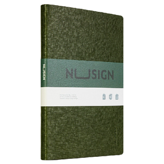 NUSIGN 纽赛 NS262 A5皮面笔记本 灰色 单本装