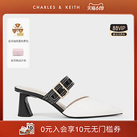CHARLES & KEITH CHARLES＆KEITH22夏新款CK1-60580238女士绗缝镂空绊带高跟穆勒鞋