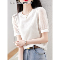 拉夏贝尔 La Chapelle 蕾丝镂空短袖 7153-XSP