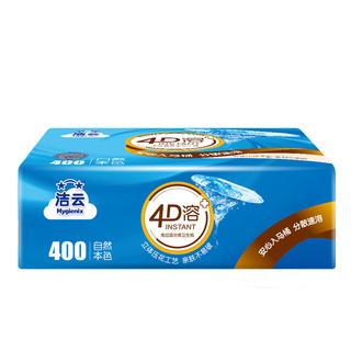 Hygienix 洁云 4D溶+系列 平板纸 3层*134抽*10包(210*158mm)