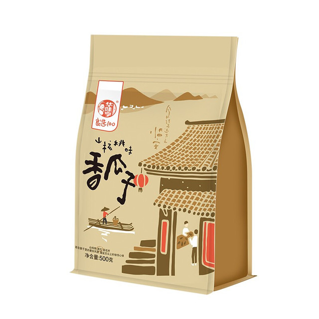 今日必买：华味亨 良选100 香瓜子 山核桃味 500g