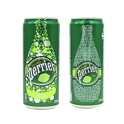 perrier 巴黎水 含气青柠味饮料 330ml*24罐