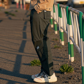 GXG 生活系列 男士休闲工装裤 GY102129E 加绒款 绿色 XL