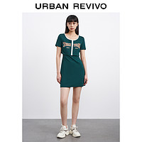 URBAN REVIVO WV19R7FN2000 印花薄款连衣裙