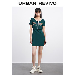 URBAN REVIVO WV19R7FN2000 印花薄款连衣裙