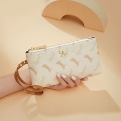 red dragonfly 红蜻蜓 女包2022新款女包pvc老花虎纹面料手拿包