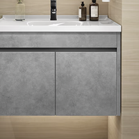 VINDAZ 卫达斯 WDZ-YG01 实木浴室柜+抽拉龙头 灰色 60cm 智能款