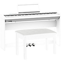 PLUS会员：Roland 罗兰 FP30X 电钢琴 白色 主机+原厂木架+三踏板+礼包