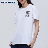 SKECHERS 斯凯奇 男女夏季情侣款短袖圆领透气运动休闲上衣T恤衫