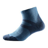 KAILAS 凯乐石 户外运动男款低帮登山徒步袜（两双装） 深灰蓝/烟灰 L