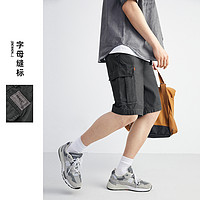 PEACEBIRD 太平鸟 BWGCB2E10 大口袋男式休闲短裤