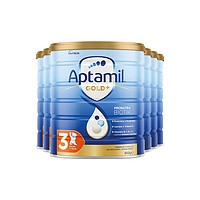 限地区：Aptamil 爱他美 澳洲版 金装 婴幼儿配方奶粉 3段 900g*6罐